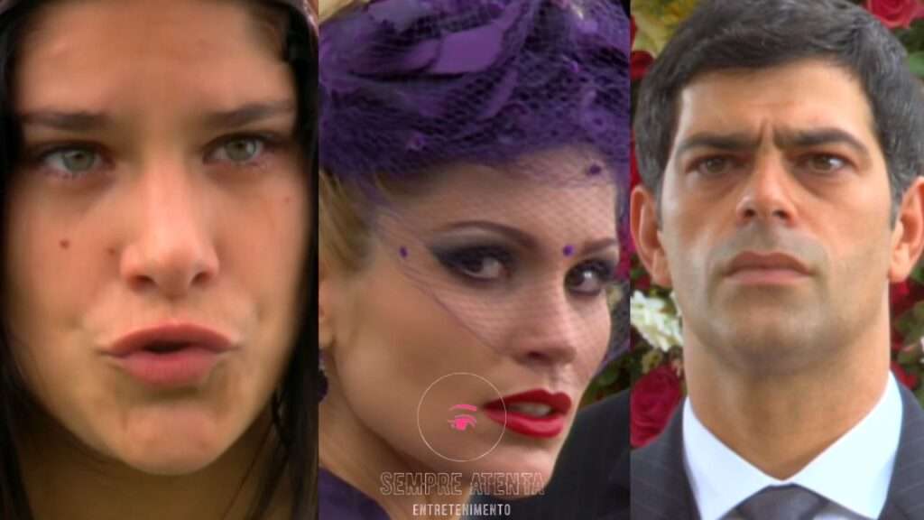 A L T: "Serena invade casamento de Rafael e Cristina e causa alvoroço"