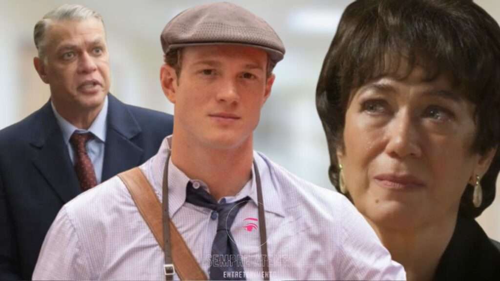Beto, Juliano e Maristela em cena de Garota do Momento