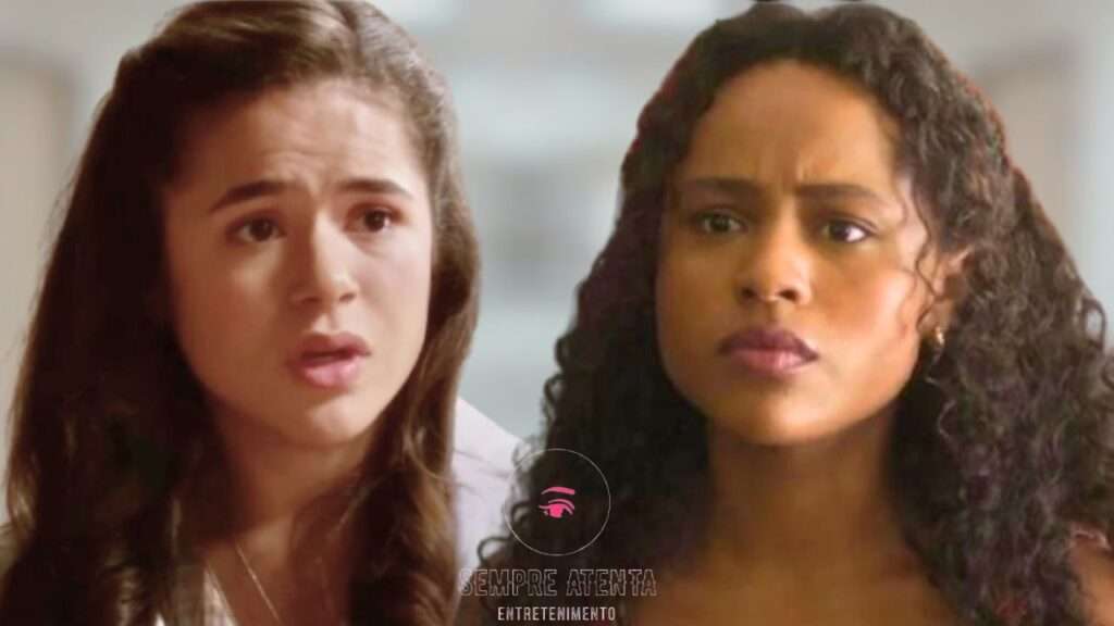 Bia pede perdão a Batriz em cena da novela Garota do Momento