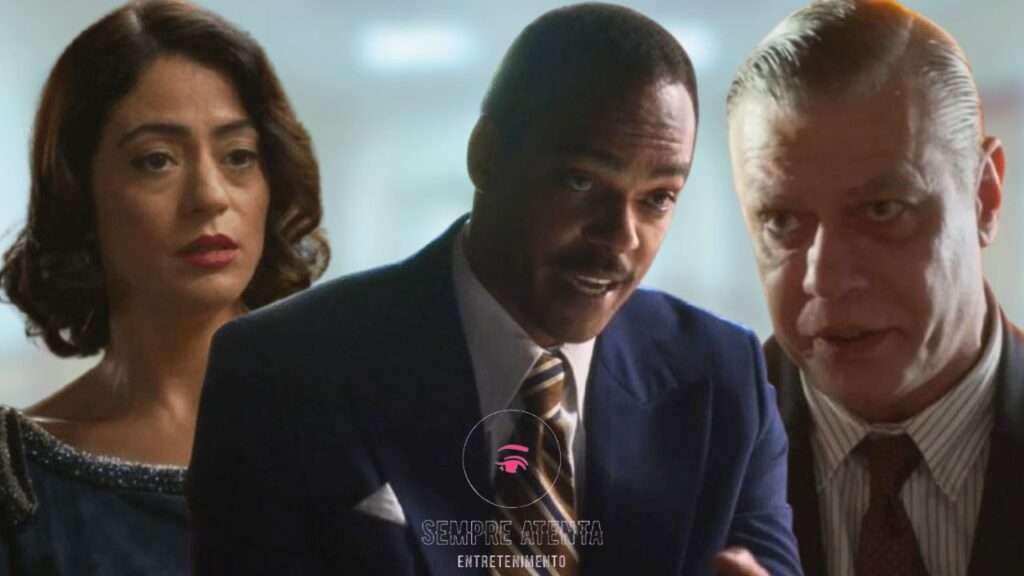 Clarice, Gregório e Juliano em confronto dramático na novela Garota do Momento, da Globo.