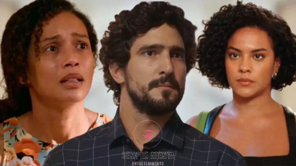 Raquel, Ivan e Maria de Fátima em cena de Vale Tudo 2025