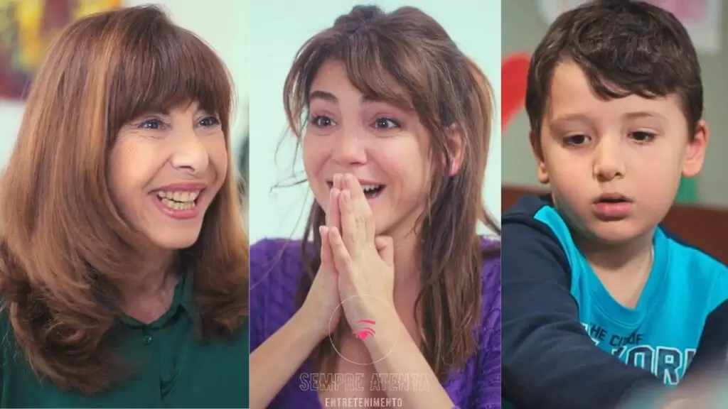 Fazilet, Bahar e Arda felizes com a descoberta do talento do menino em Força de Mulher