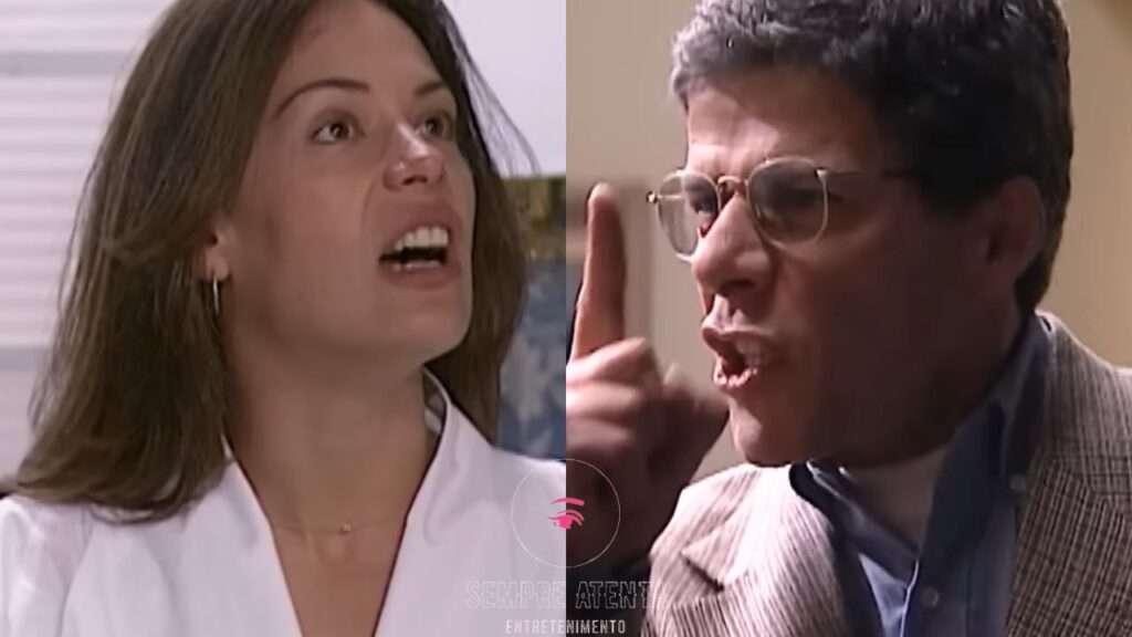 Paula e Carlos discutem em cena intensa da novela História de Amor