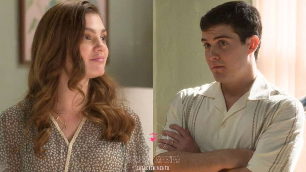 Celeste e Edu felizes após se tornarem pais de Aurora