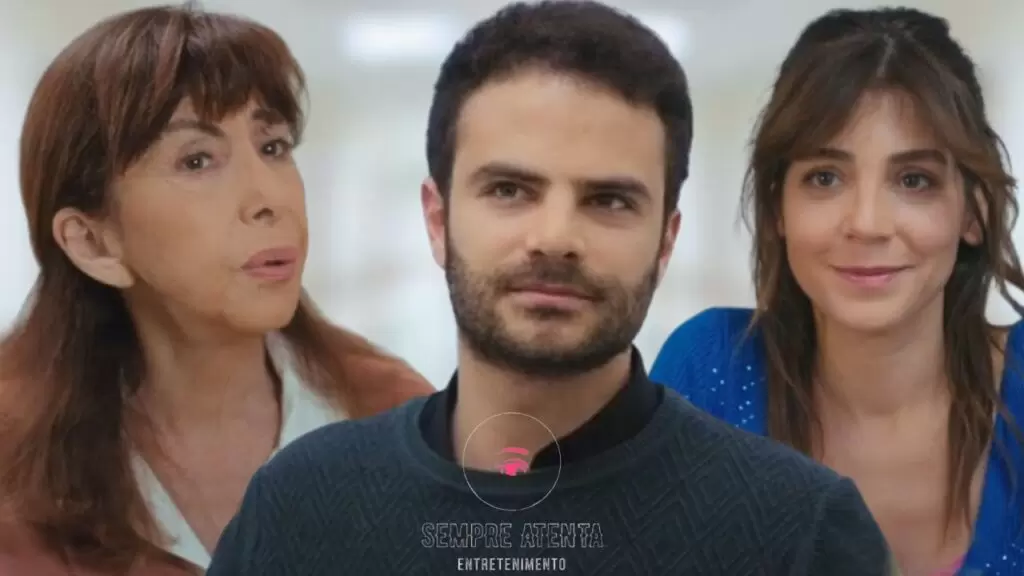 Fazilet, Raif e Ceyda em cena tensa da novela Força de Mulher
