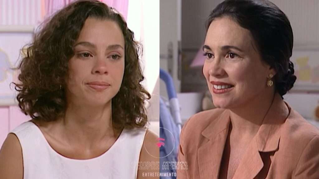 Joyce emocionada pede perdão a Helena durante cena comovente na novela História de Amor
