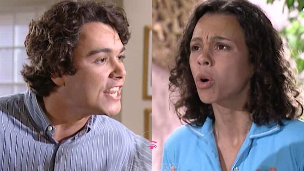 Joyce e Caio brigam por Alice.