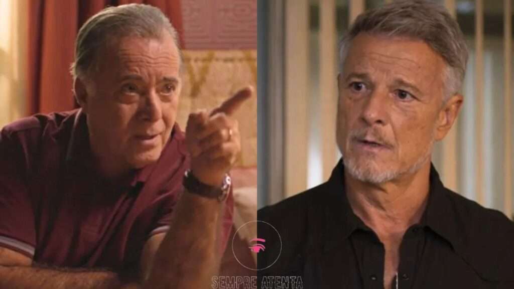 Jaques fica apavorado ao rever Abel após armar acidente de carro.