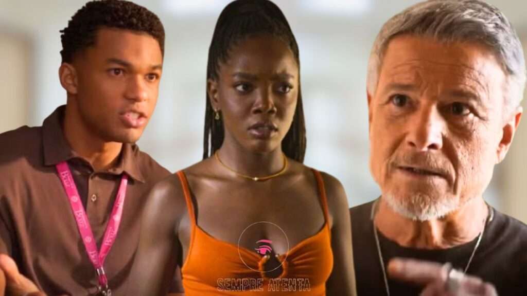 Leo desmascara Jaques por vigiar família por câmeras.