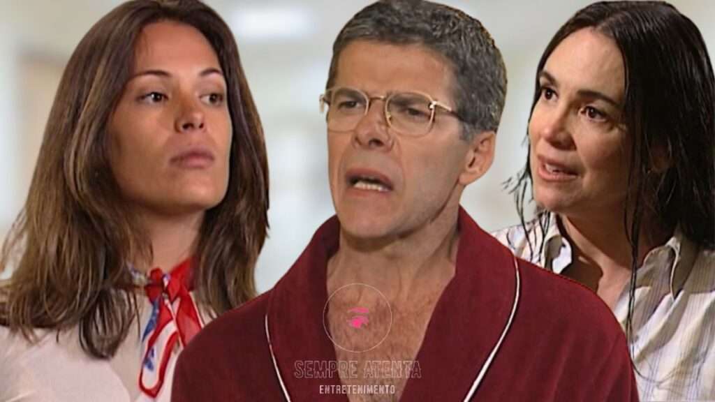 Paula revela gravidez a Carlos e quebra a cara.