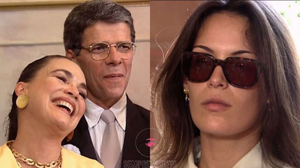 Paula quebra a cara ao usar gravidez para acabar com casamento de Carlos e Helena.