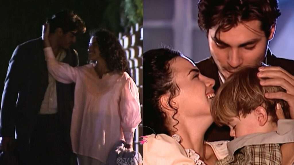 Matteo e Giuliana fogem e recuperam filho.