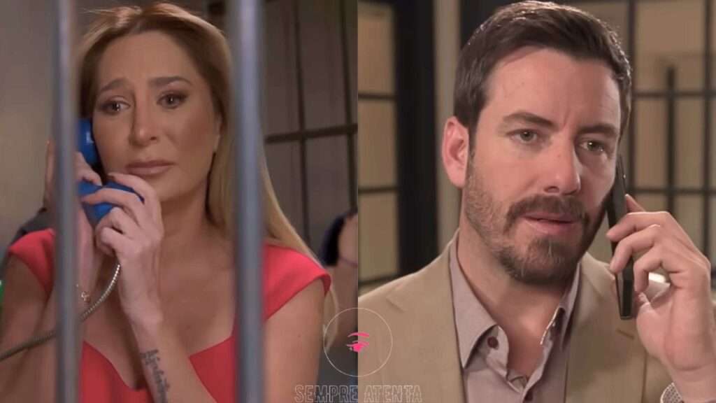 Paula pede ajuda a leonardo da cadeia.