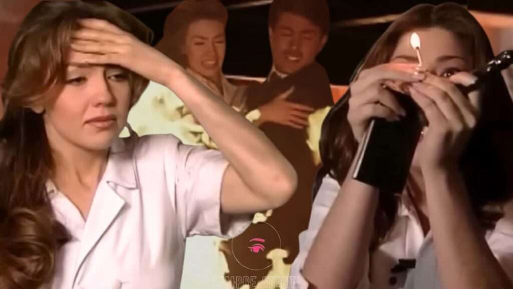 Soraia termina queimada.