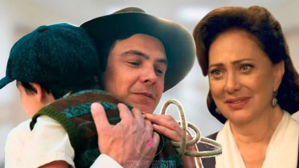 Candinho recebe ajuda da mãe para encontra seu filho Samir.