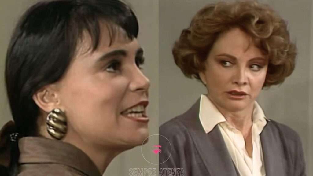 Maria do Carmo (Regina Duarte) sai da cadeia decidida a virar o jogo contra Laurinha (Glória Menezes) em Rainha da Sucata.