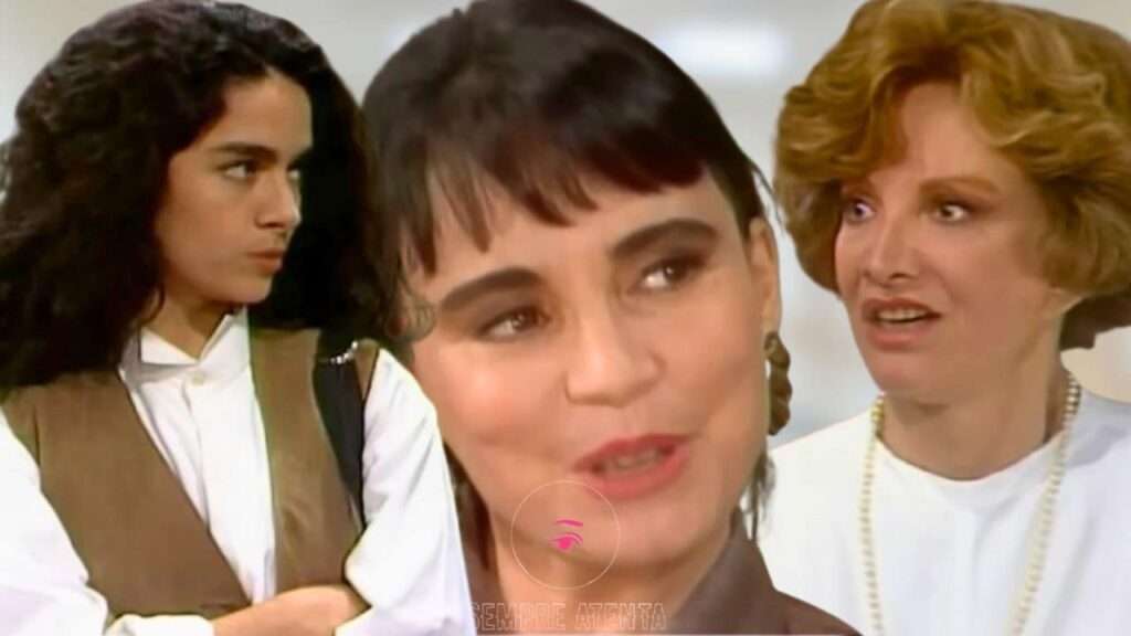 Paula tira foto de Laurinha beijando Edu